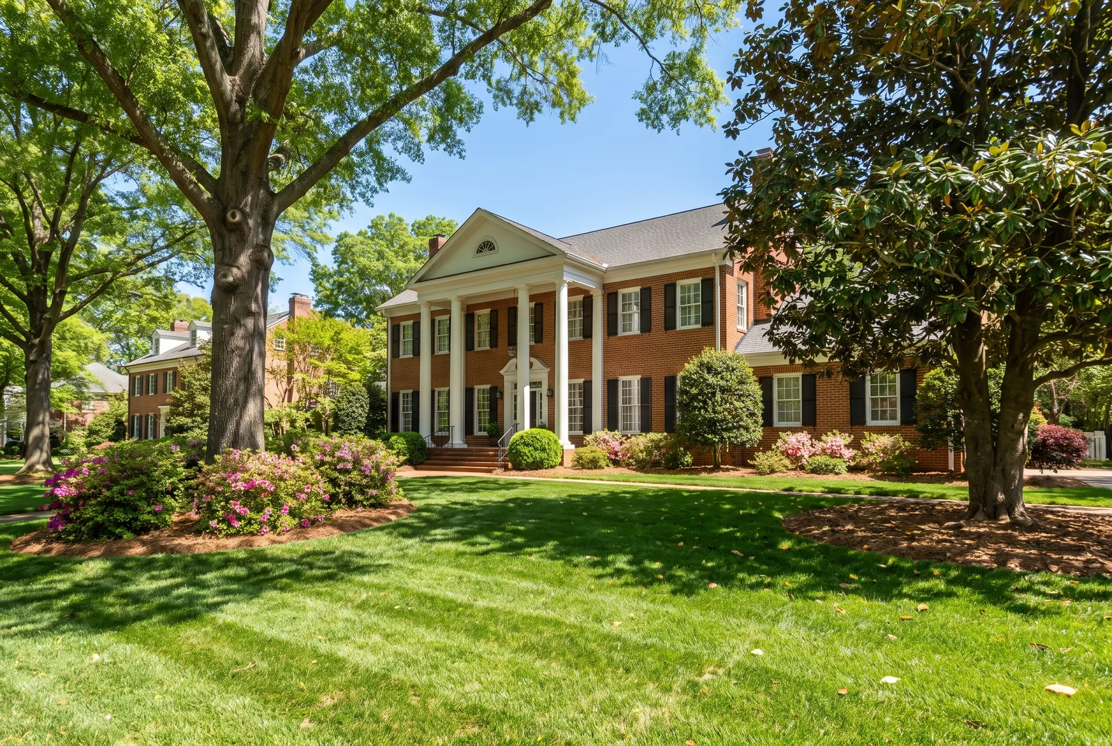 Established brick traditional home in a Charlotte, NC neighborhood